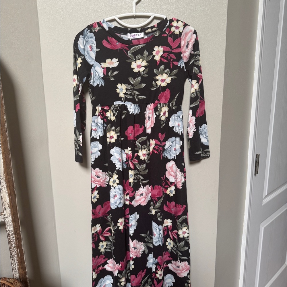 Floral Long Sleeve Maxi Dress | 9/10